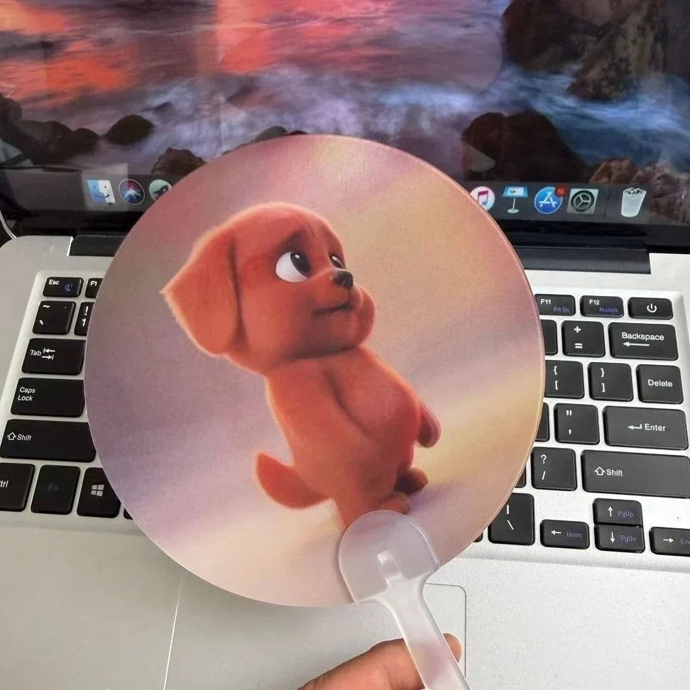 ChillFlip – Creative Dog Surprise Folding Hand Fan – image 3
