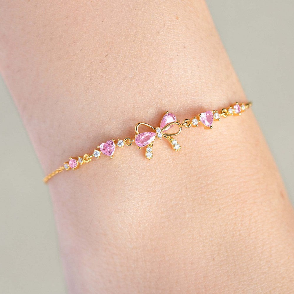 LuxeLoom – Bow Zirconia Bracelet Gift for Her – image 4