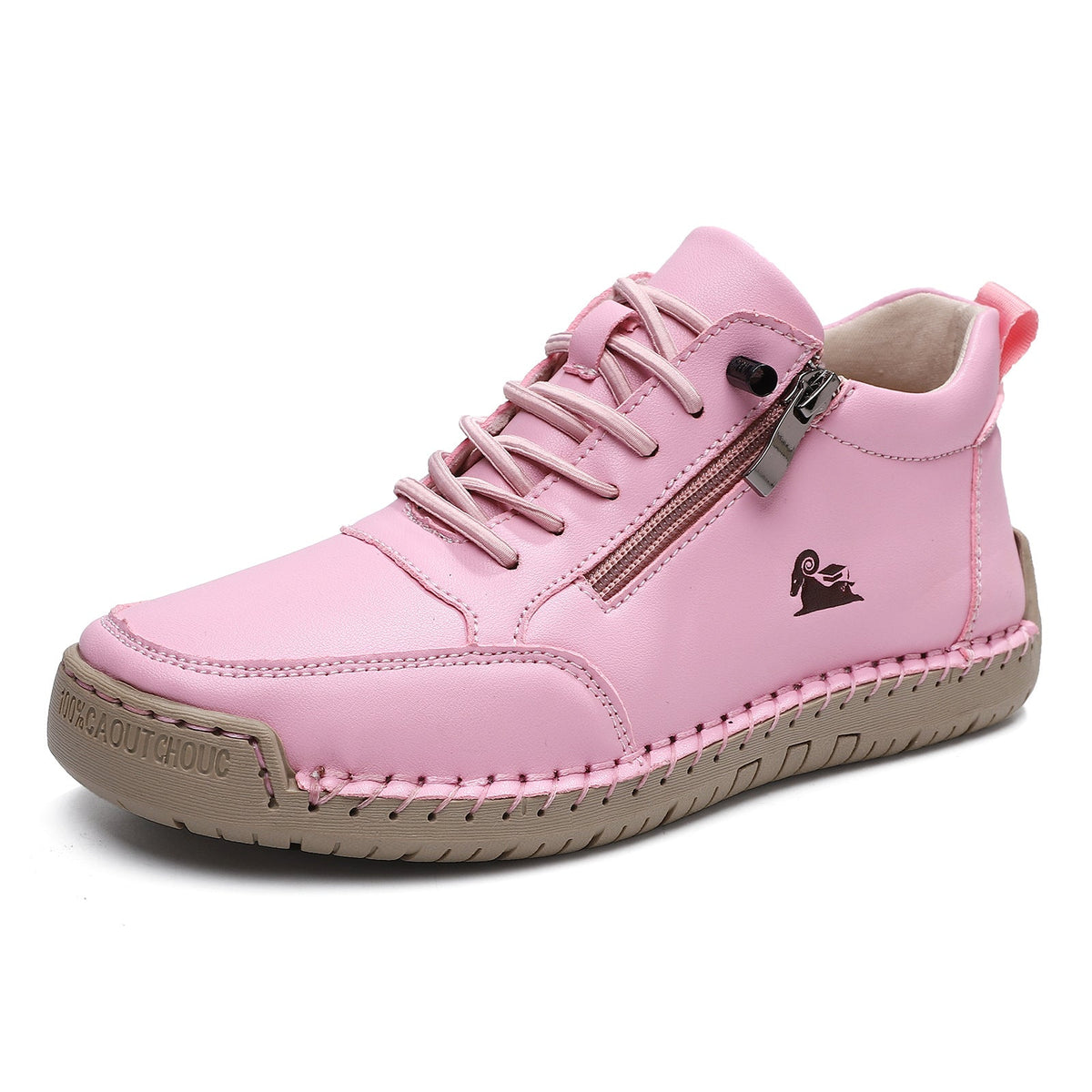 ComfortStride – Premium Orthopedic Leather Walking Shoes – Men / Rosa / 35