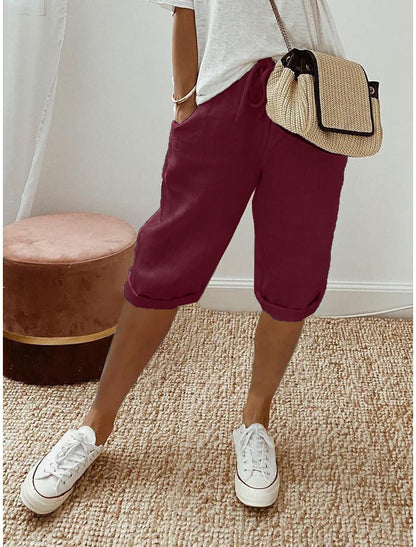 Florel – Breathable Drawstring Capris – image 19