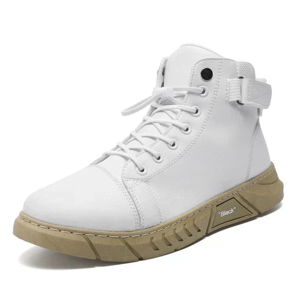TerraForge – Men’s Waterproof Leather Boots – White / US 6.5 / REGULAR