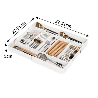 TidyNest – Adjustable Drawer Organizer – 4 sides extendable