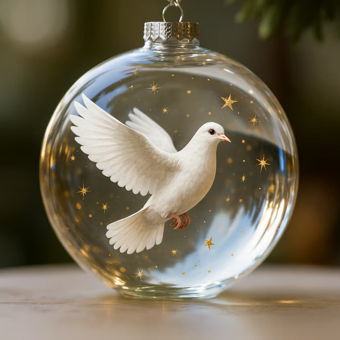 RubyWings - Timeless Cardinal Décor Piece – White Dove