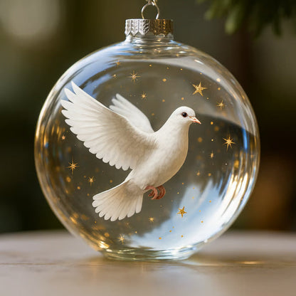 RubyWings - Timeless Cardinal Décor Piece – White Dove