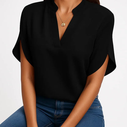 Blouse with Wide Sleeves Beth – Black / S