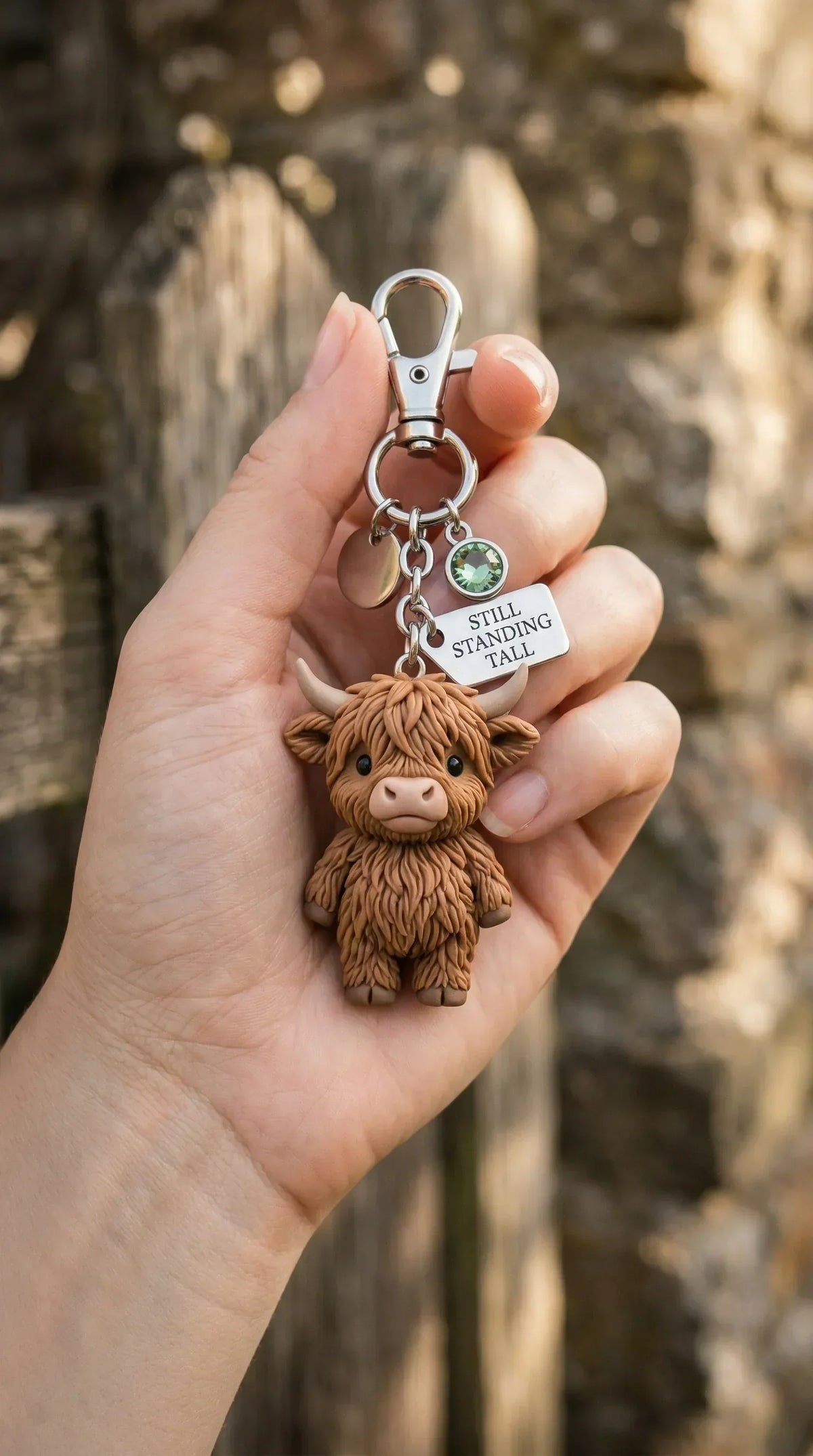 VistaCattle – Meaningful Highland Cow Gift Keychain – image 5
