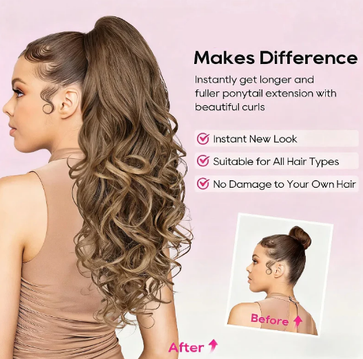 LunaLocks – Glamorous Wave Ponytail Extension – image 6