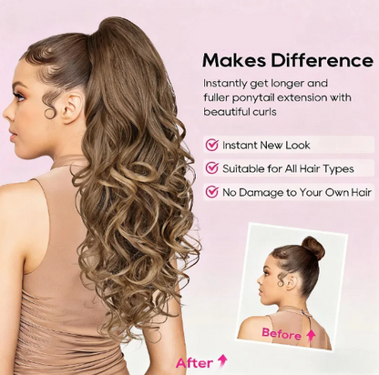 LunaLocks – Glamorous Wave Ponytail Extension – image 6