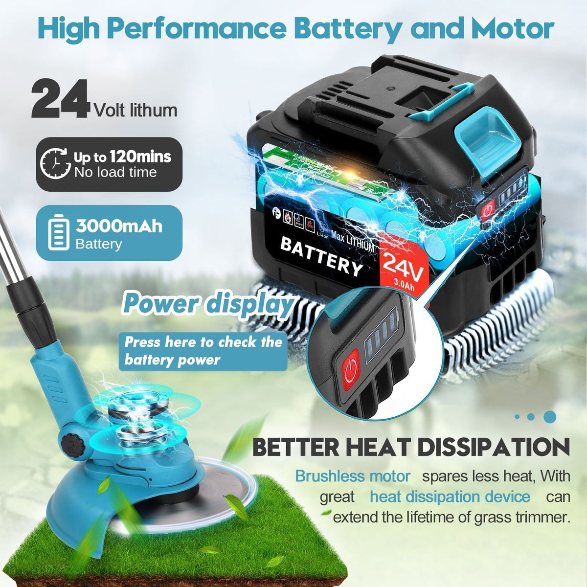 YardBlade - 3-in-1 Cordless Lawn Master – image 8