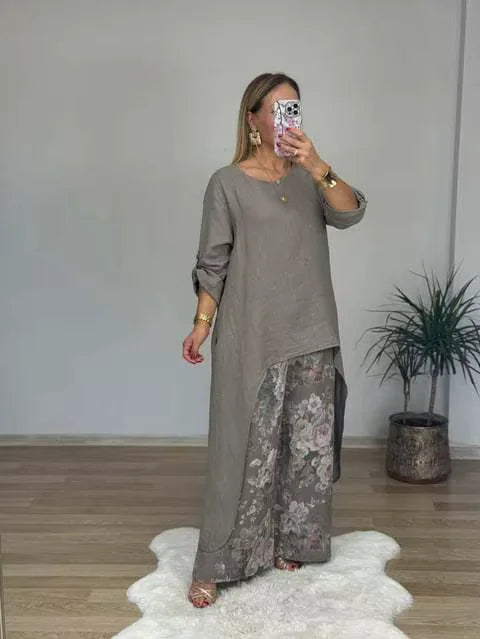 Artistic Linen Set - Botanique™ – Taupe Gray / XS