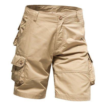 RangerCore – Organic Cotton Hiking Work Cargo Shorts – Classic Khaki / 29