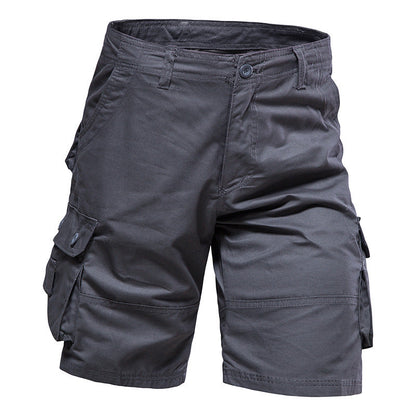 RangerCore – Organic Cotton Hiking Work Cargo Shorts – Industrial Grey / 29