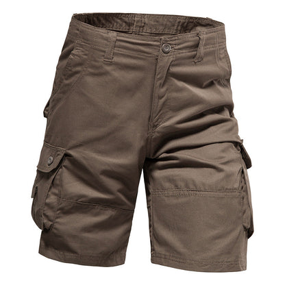 RangerCore – Organic Cotton Hiking Work Cargo Shorts – Earth Brown / 29