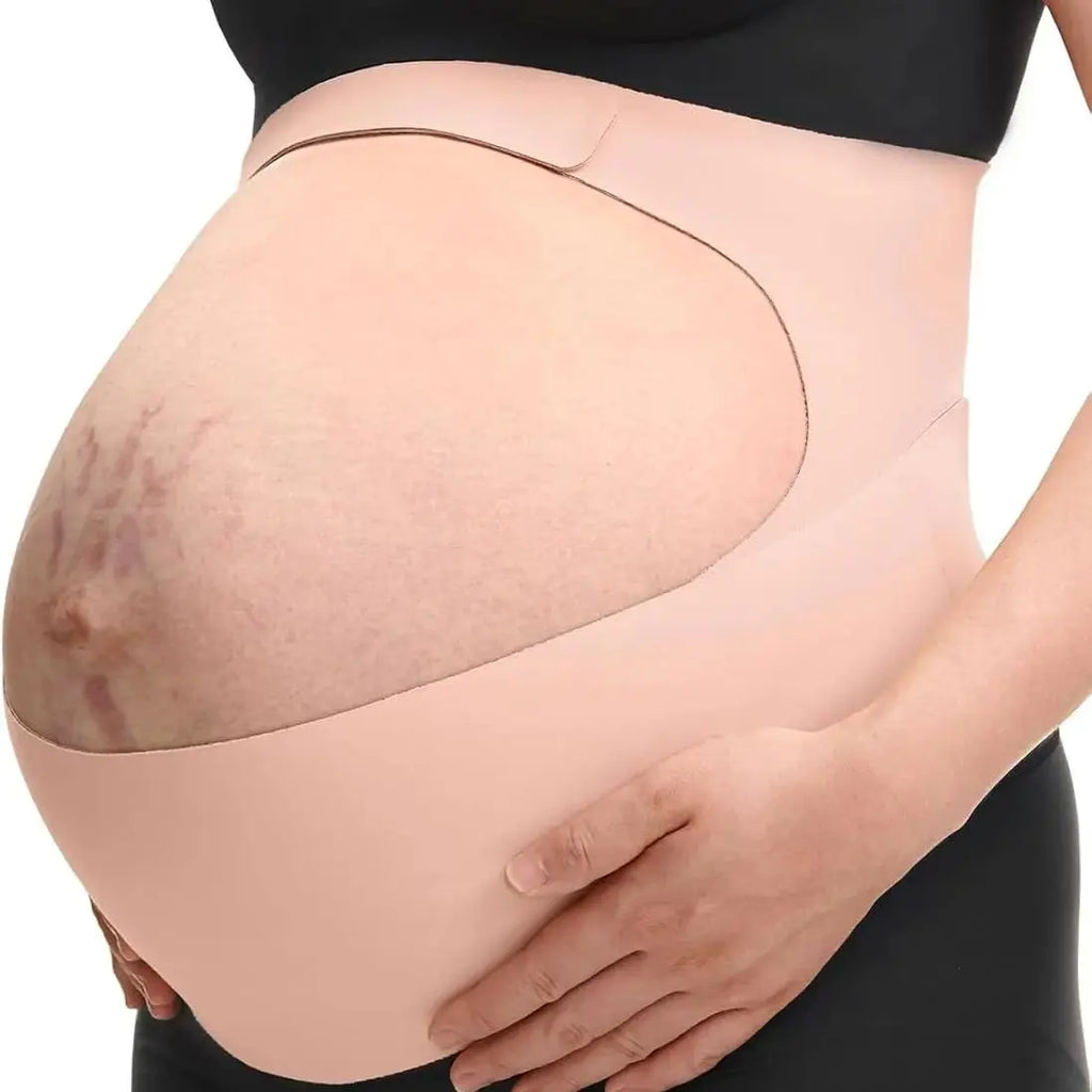 MamaSupport Pro – Maternity Belly Support Belt – Beige / M