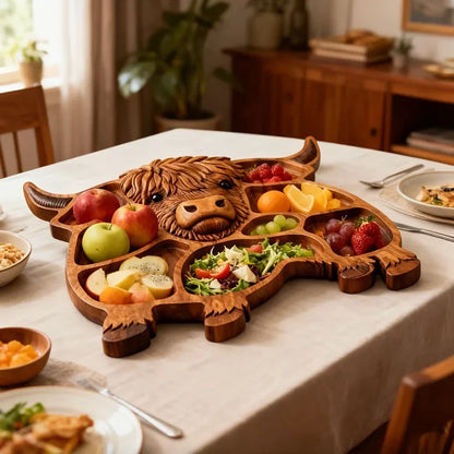RusticGraze – Highland Cow Wooden Charcuterie Board – image 6