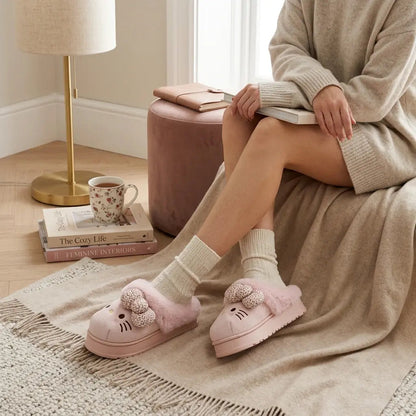 CozyKitty – Stylish Plush Fur Slippers – image 3
