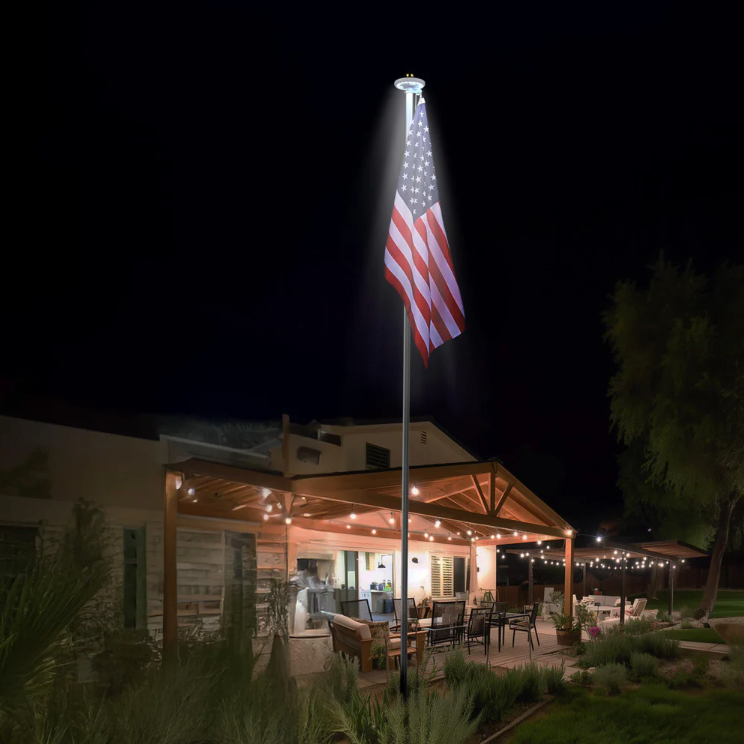 SolarGlory – Telescopic Flagpole with LED Light – image 9