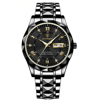 LumiChron - Luxury Watch with Calendar – Black