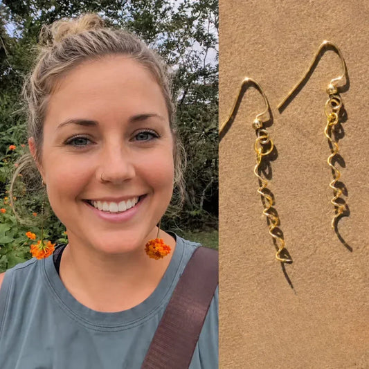 BloomTwist – Artistic Spiral Statement Earrings – Buy 1
