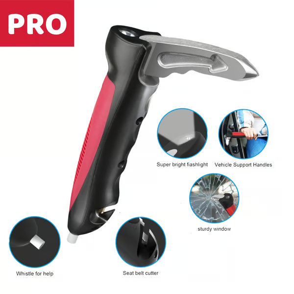 AutoSupport – 5-in-1 Car Handle Assist Tool – Red Black / Buy 1