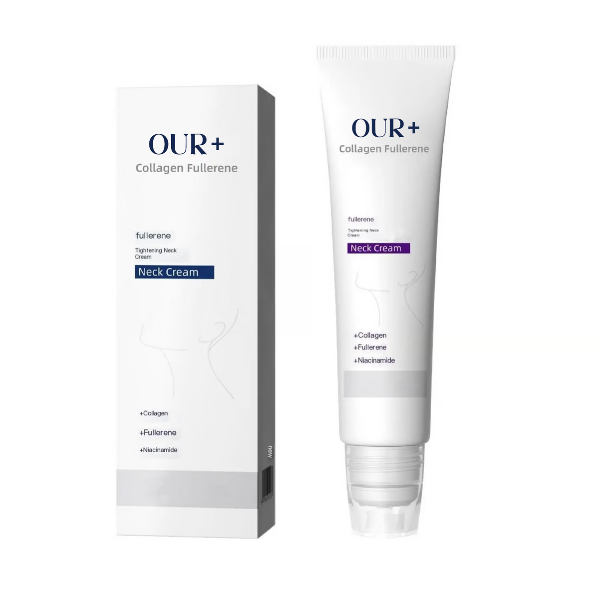 LumeNeck – Collagen & Hyaluronic Acid V-Shaped Roller Cream – Trial Kit（1 Pc）