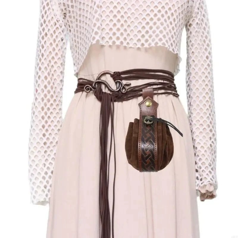 NordicForge – Viking Braided Leather Belt Set – image 7