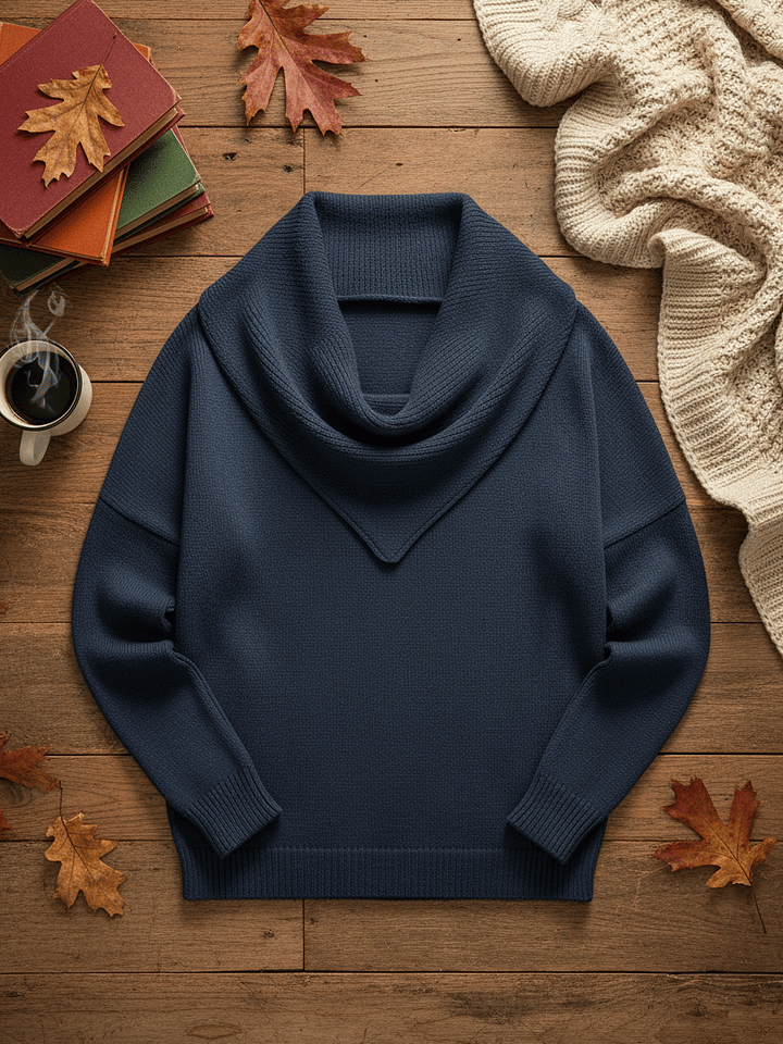AuraKnit – Triangle Neck Pullover – image 3
