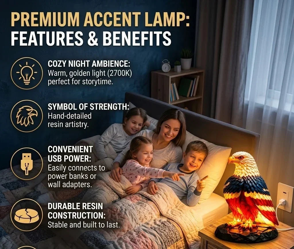 MajestiGlow – USB Powered Eagle Accent Lamp – image 5
