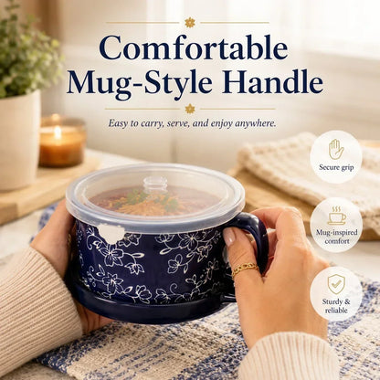 BloomBowl – Floral Handled Soup Mug – image 3