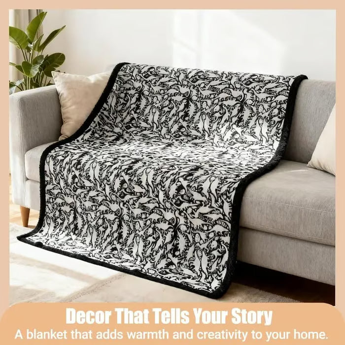 DoodleBlanket – 50×60 DIY Coloring Fleece Throw with 24 Marker Pens – image 7