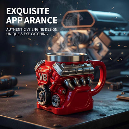 Ultimate V8 Engine Stainless Steel 3D Mug & A Gearhead's Dream – image 9