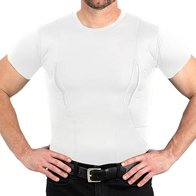 StealthCore – Hidden Carry Tactical T-Shirt – White / S