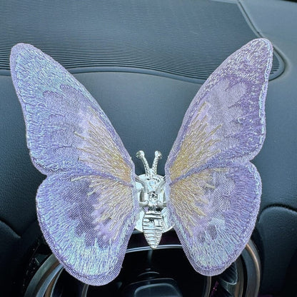 AromaFlutter – Butterfly Car Perfume Clip – Purple