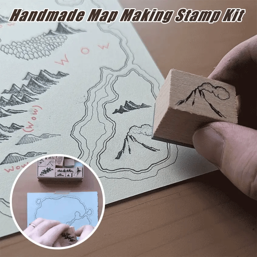 MapCraft – Handmade Map Making Stamp Kit – BUY 1 GET 30% OFF