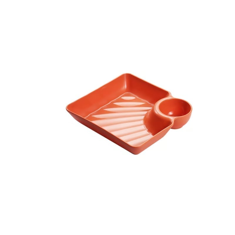 DipMate – Smart Sauce Separated Plate – Orange