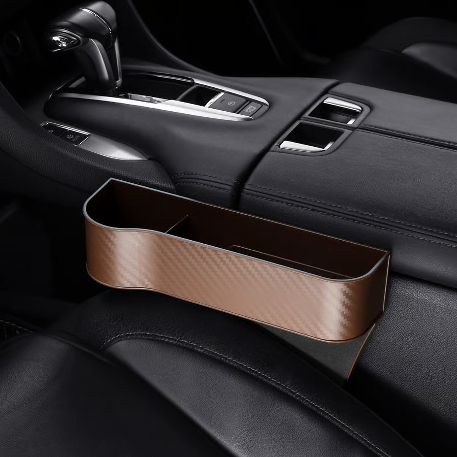 DriveMate – Multi Pocket Leather Car Seat Storage Organizer – image 7