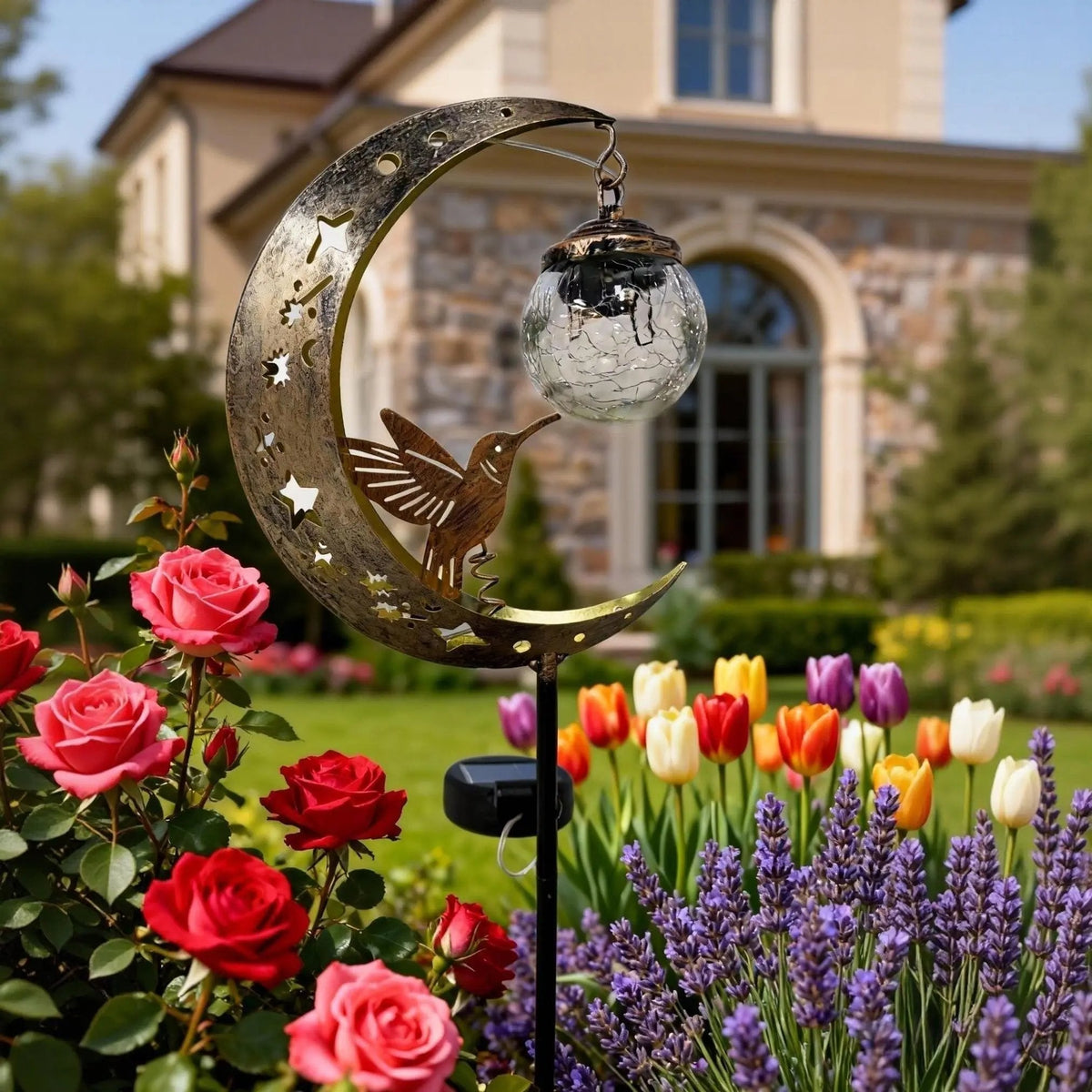 MoonFeather – Hummingbird Solar Garden Stake Light – Buy 1