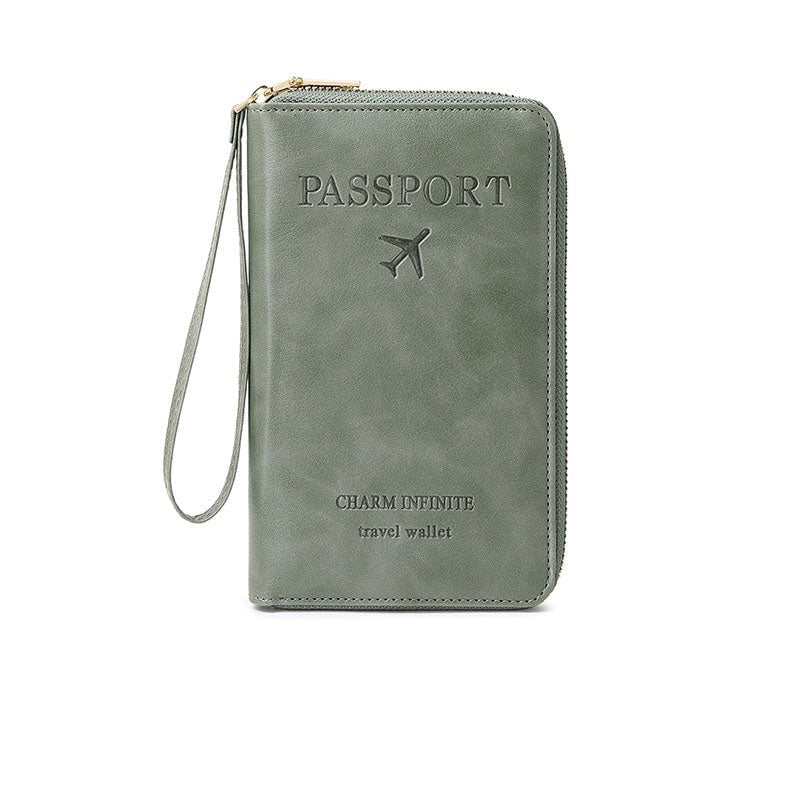 VoyagerElite - RFID Travel Companion Wallet – Green