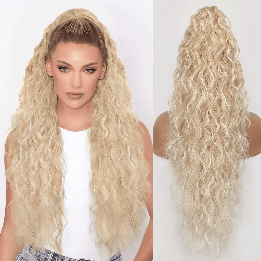 SilkiPony – Natural Hair Ponytail Extension – Blonde
