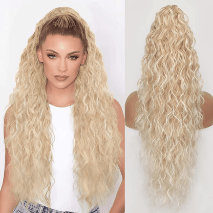 SilkiPony – Natural Hair Ponytail Extension – Blonde