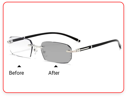 FocusFlex – Anti-Blue Light Smart Readers – Improved Model (Intelligent Color Change) / Eyeglasses / '+1.00 / 40-45 YEAR OF AGE