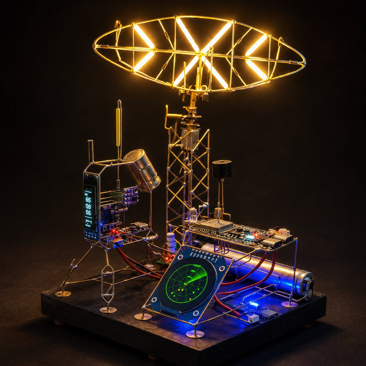 NeonForge - Handmade Cyberpunk Circuit Sculpture Lamp – image 8