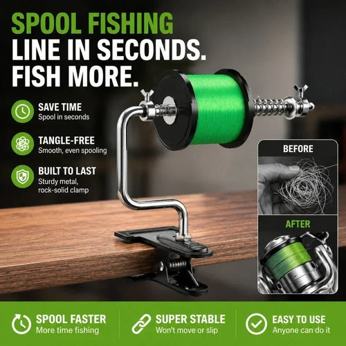 SpoolPro – Fishing Line Spooler Tool – 1-Pack (Standard)