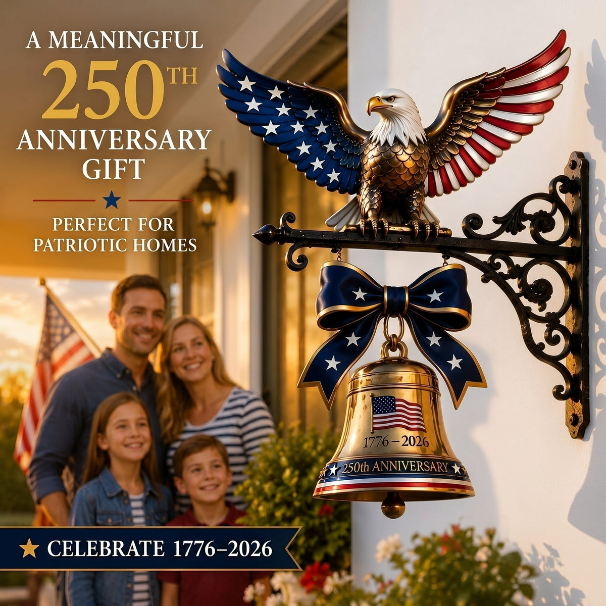 EagleLegacy – 1776–2026 Spirit of Liberty Collectible Bell – image 4