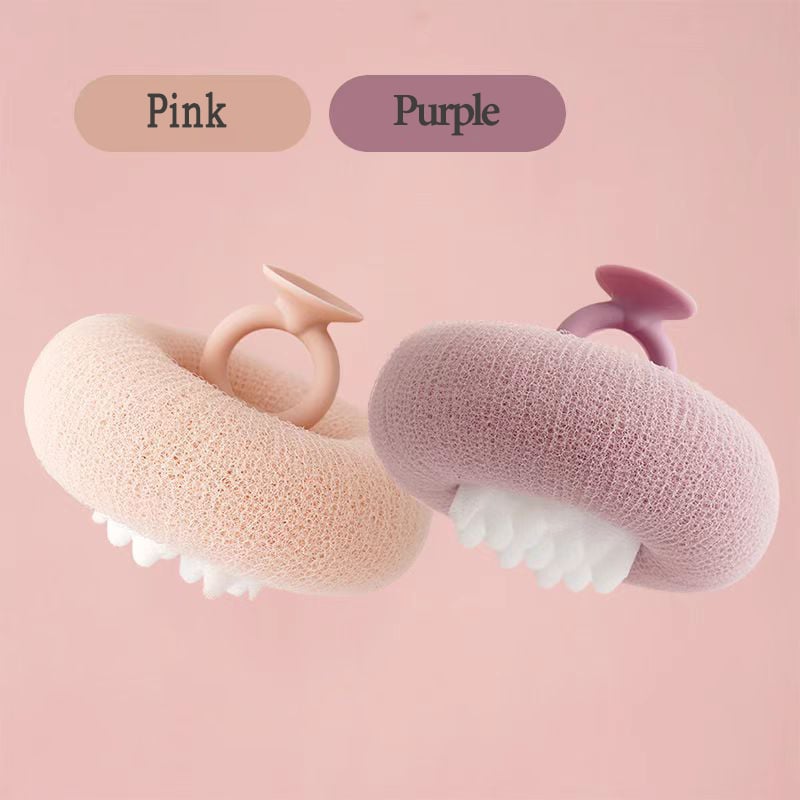 SpaPetal – Luxury Shower Sponge – Pink+Purple