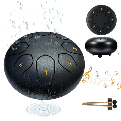 NatureBeat – Outdoor Steel Rain Drum with Finger Picks – image 4