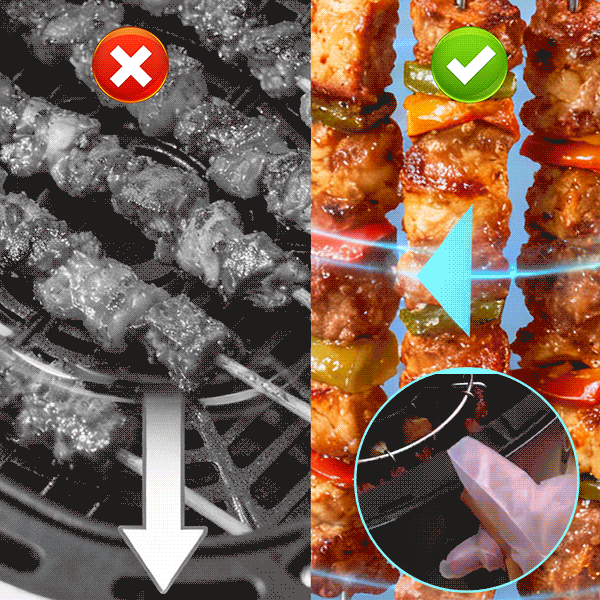 BBQStack Elite – Air Fryer Skewer Stand – image 10