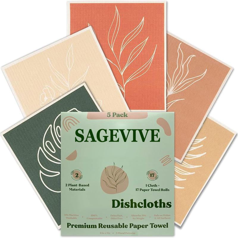 SparkleWipe – Multi-Purpose Kitchen Cleaning Cloths – Desert Floral