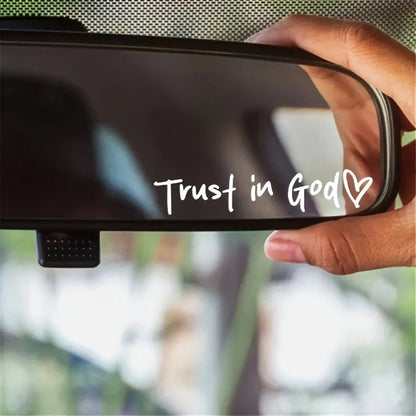 DivineRide – God Car Rearview Mirror Sticker – image 2