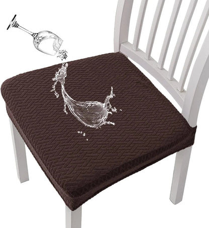ChairEase – Washable Jacquard Chair Protector – Coffee